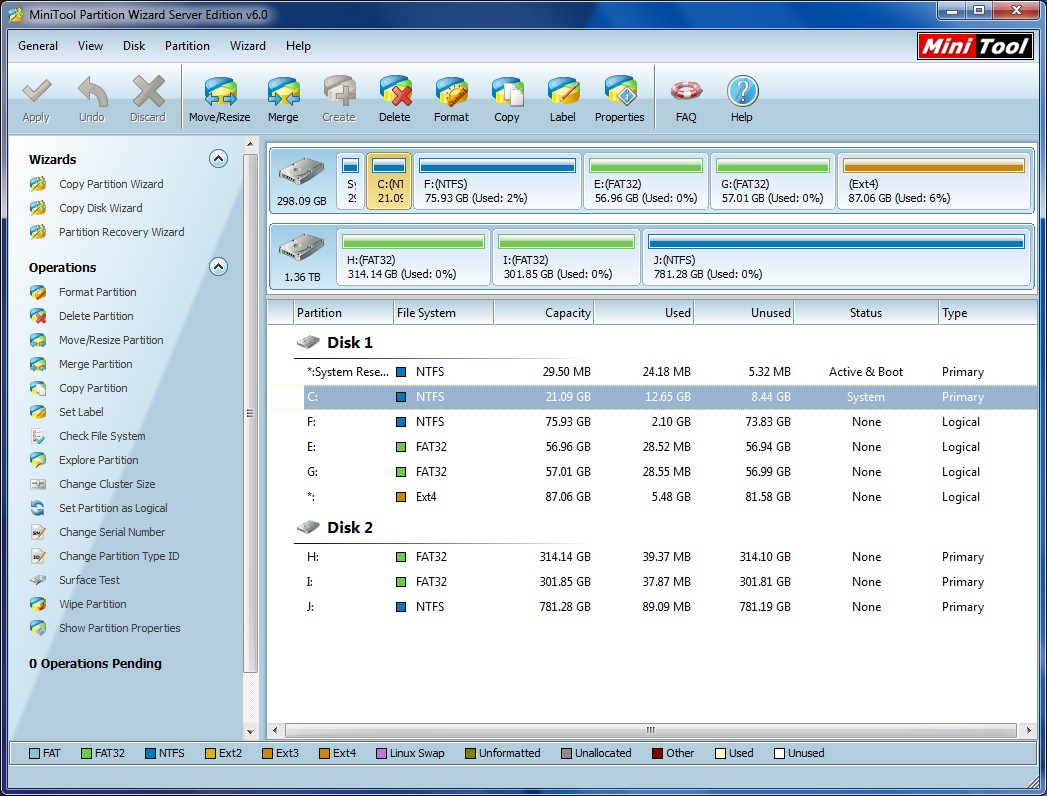 Minitool partition wizard server edition 9.1
